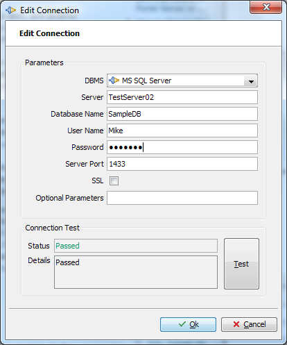 MS SQL Server Sample Connection without Instance Specified